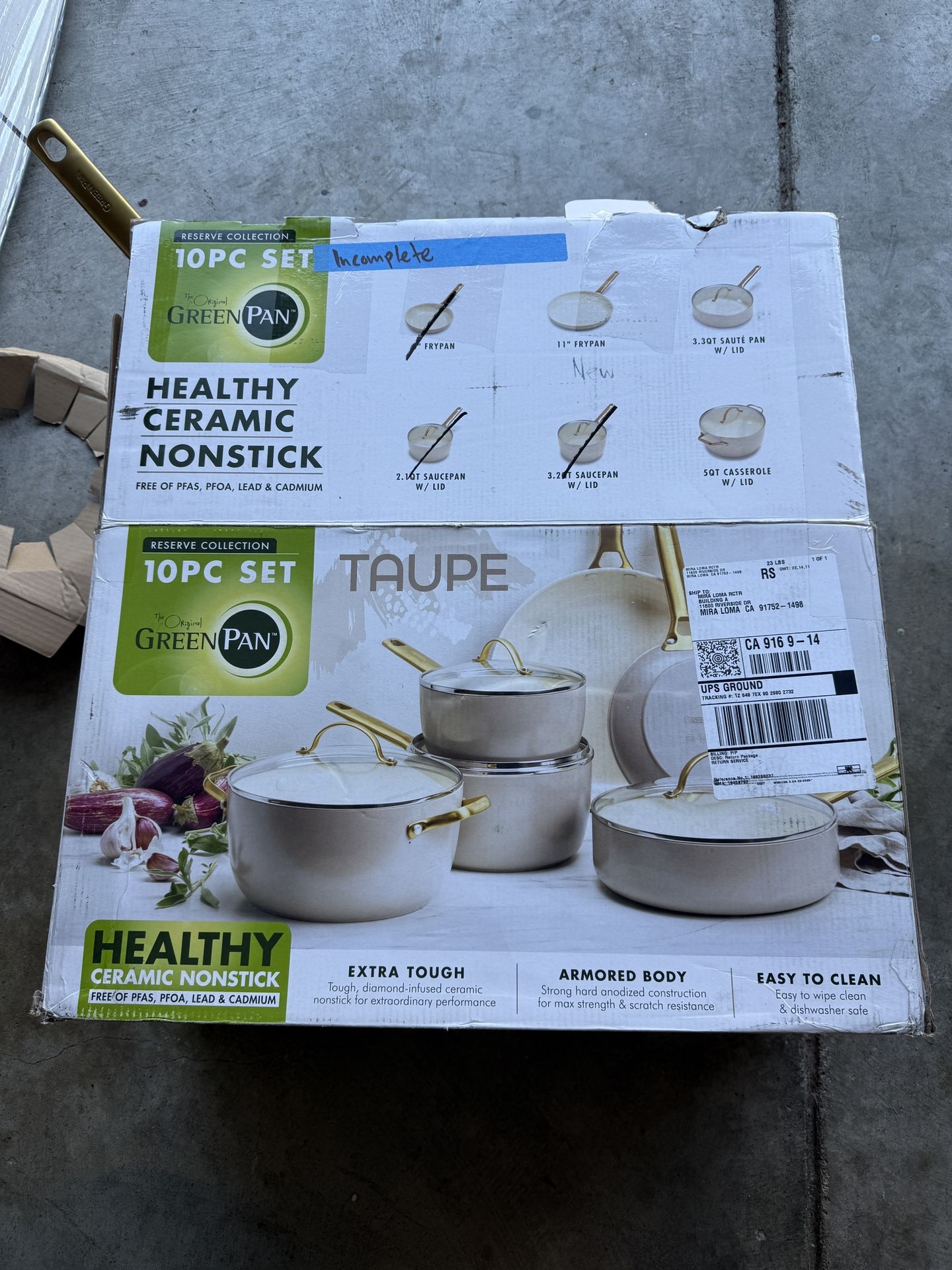 Greenpan Ceramic Nonstick Reserve Collection