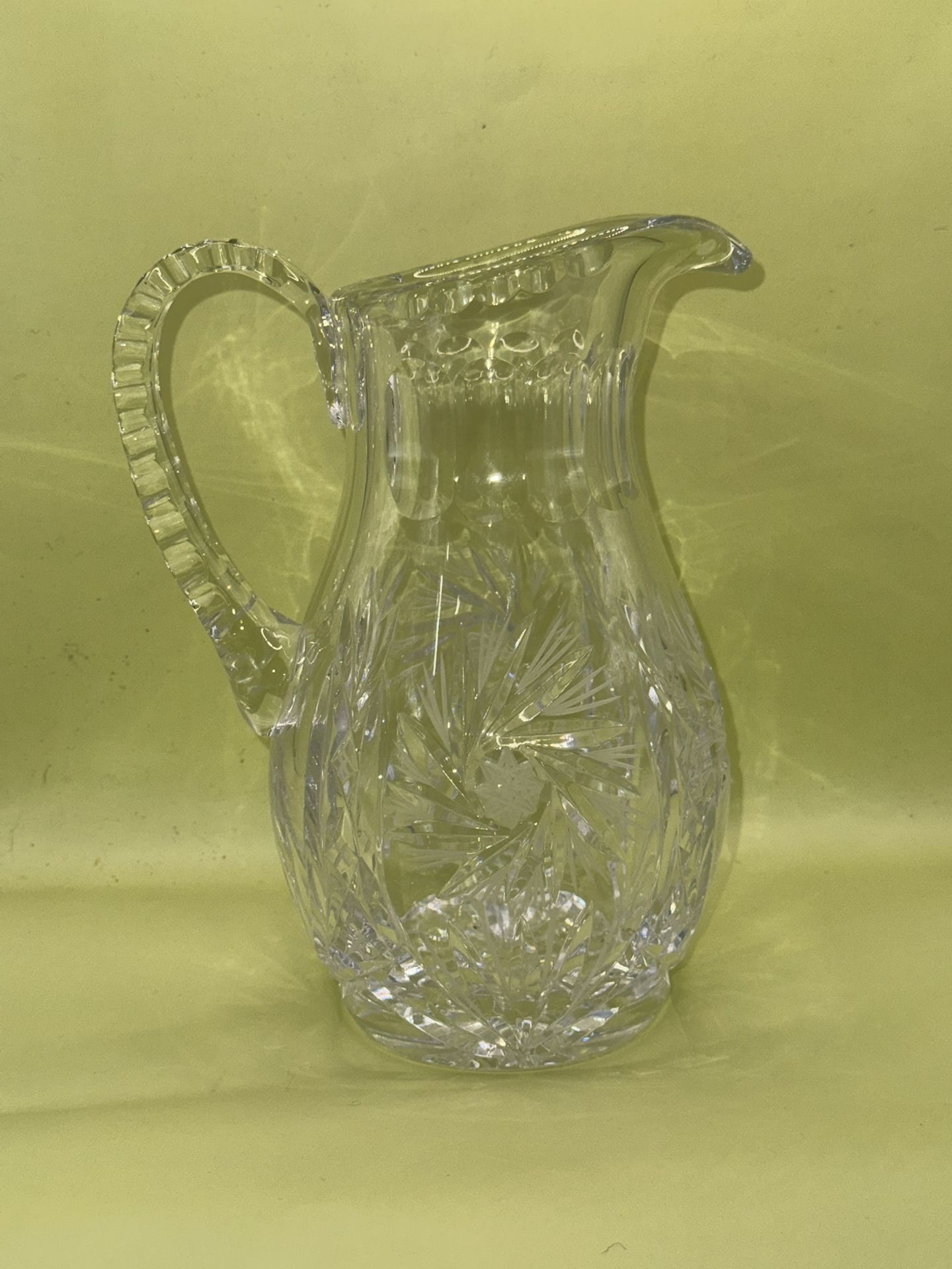 VTG Large Crystal Pitcher From Germany 