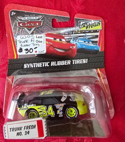 Disney Pixar Cars Trunk Fresh No.34 Synthetic Rubber Tires K-Mart Exclusive