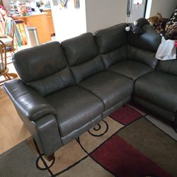 Electric Leather Couch