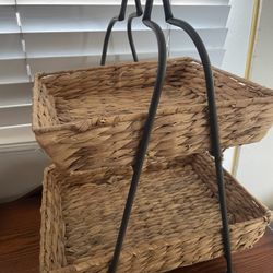 Two Tier Shelf Basket 