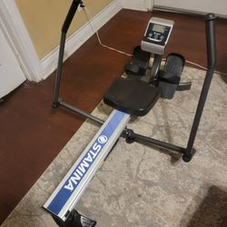 Stamina BodyTrac Glider Haudralic Rowing Machine With Smart Workout App With Cylinder Resistance 