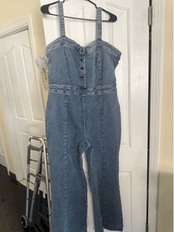 Fashion nova Jean Jumpsuit-Never used 1X