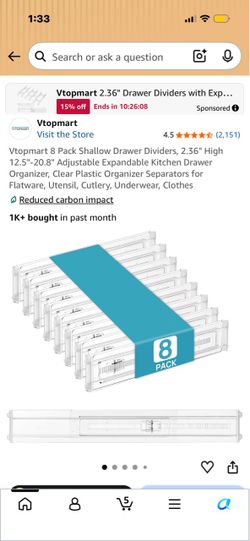 Expandable drawer dividers organizer