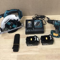 Makita Combo Cordless Circular Saw And Hammer Drill