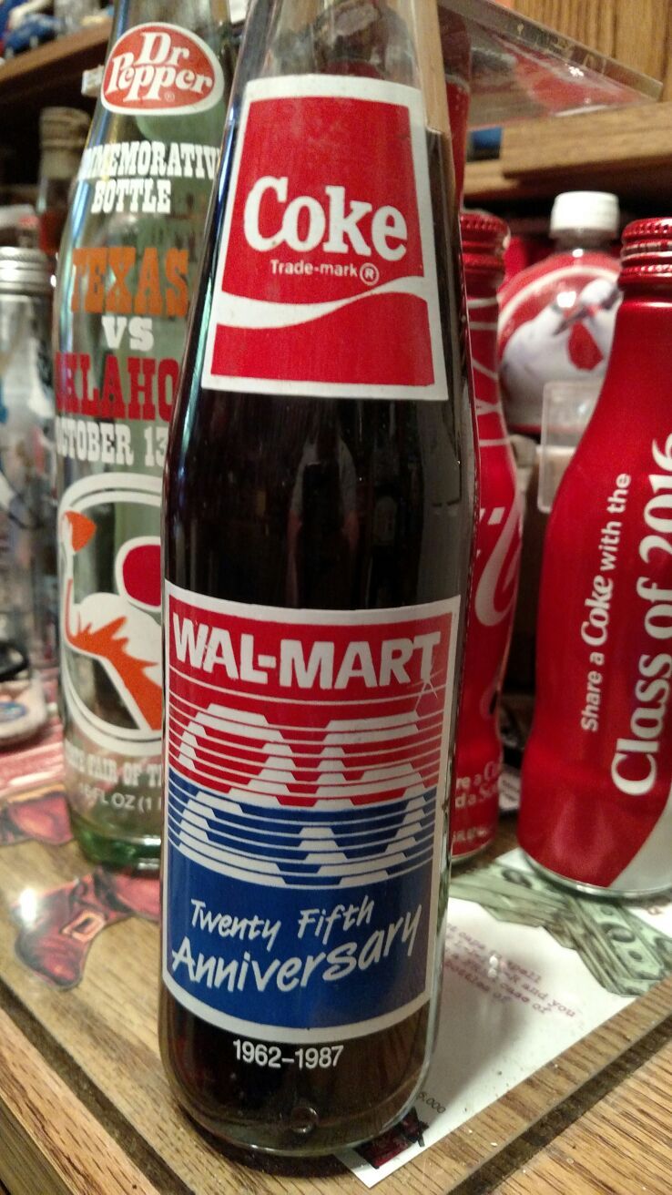 Walmart 25th anniversary Coca Cola Bottle