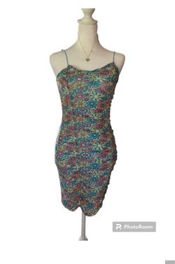 NWT No Boundaries New Junior's Small Floral Mesh Dress