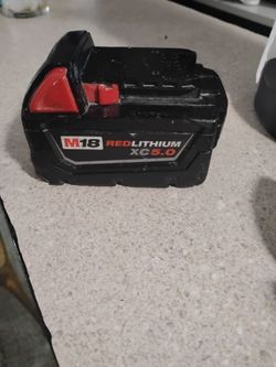 Milwaukee red lithium battery m18