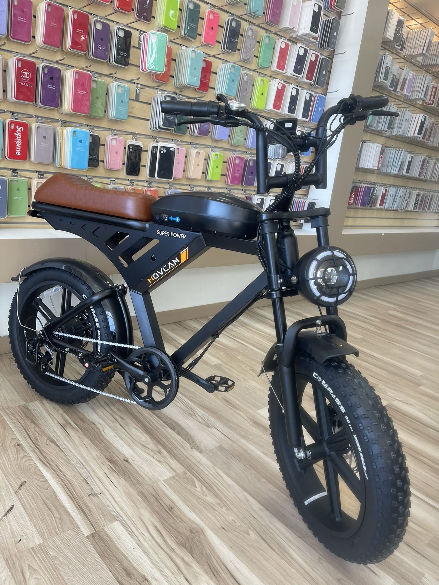Super Cruiser Ebike Black And Brown 33MpH Long Range Brand New For Financing! Take It Home Today With $0 To 100 Down! No Credit Required! Best Deals!