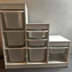 IKEA Storage Shelf With Containers
