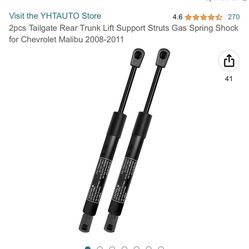 2pcs Tailgate Rear Trunk Lift Struts For Chevy Malibu