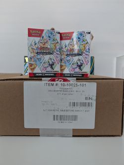 Pokemon PRISMATIC EVOLUTIONS BOOSTER BUNDLE CASE