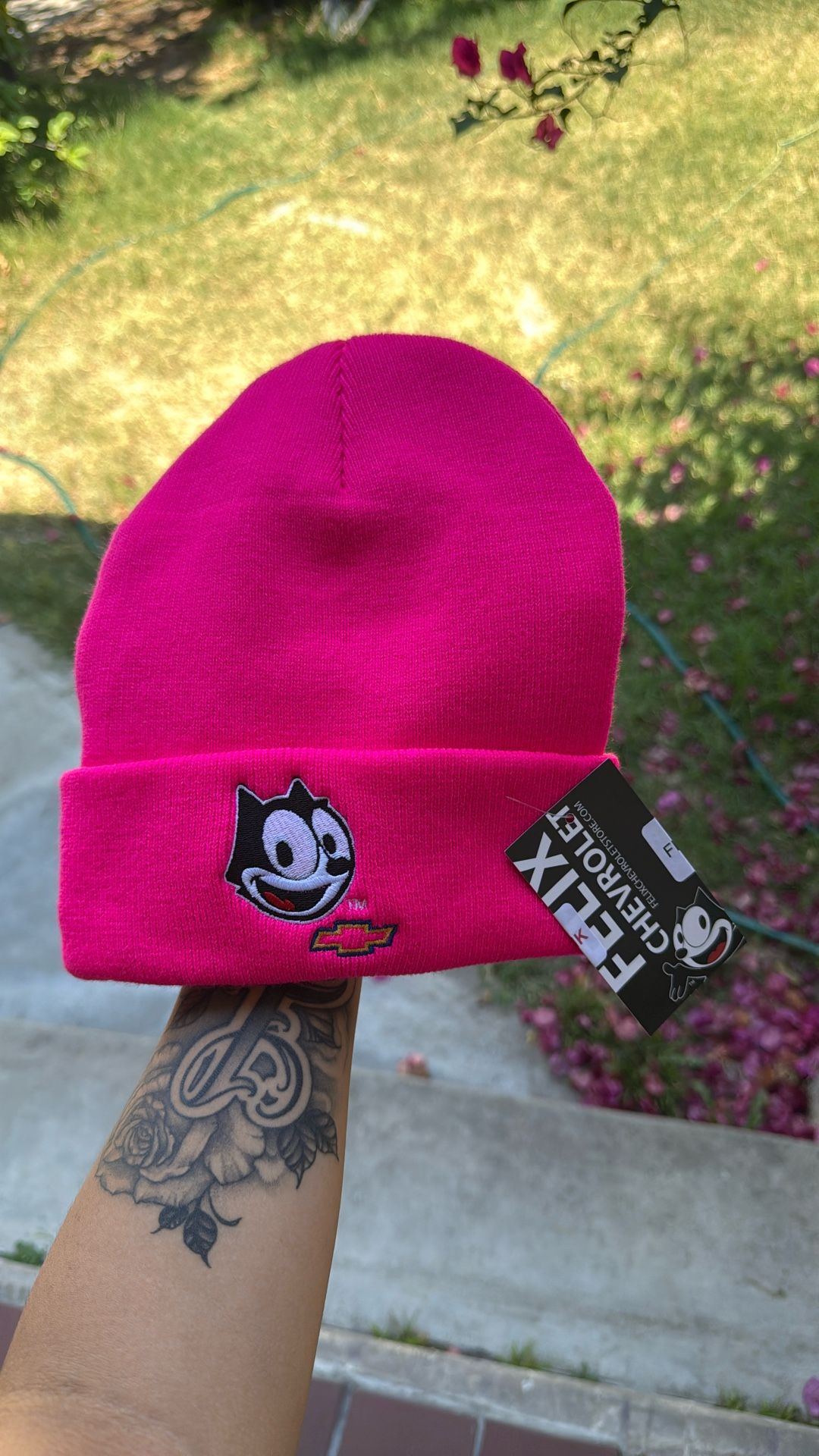 Felix The Cat Hot Pink Beanie