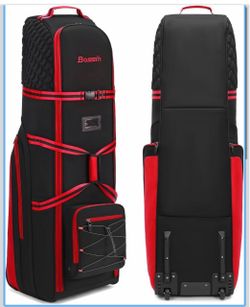 New: Bosstin Golf Travel Bag with Wheels for Airlines, Soft-Sided Travel Case