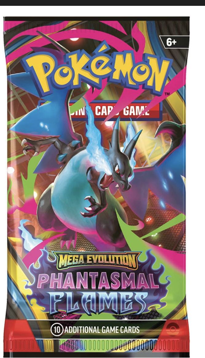 Pokémon Mega Evolution Phantasmal Fames Booster Pack