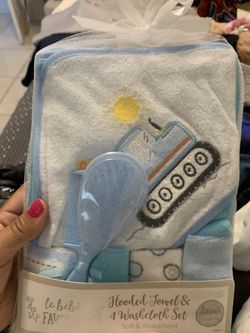Baby Towels, Wash Cloths And Hair Brush $10 Each 