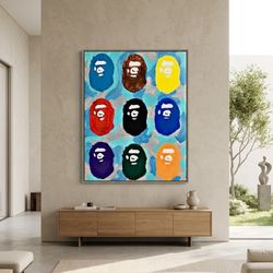 A Bathing Ape Custom Artwork 48x70 