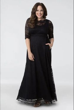 David's Bridal Kiyonna Leona Lace A-Line Plus Size Gown (size 3x)