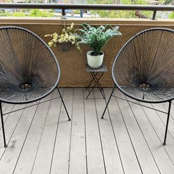 Black Outdoor Patio Chairs 