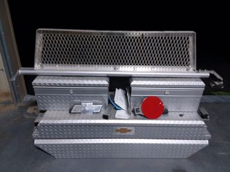 2007 Chevy and newer truck bed storage boxes and divider $200