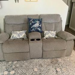 Ashley Reclining Couch And Loveseat