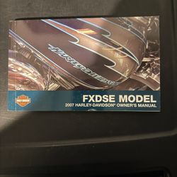 H D 2007 Screaming Eagle FXDSE Fatboy Owners Manual