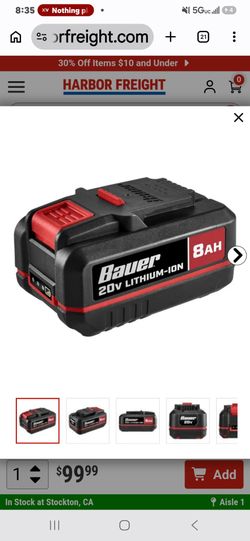 2 Bauer batteries 8ah 12ah