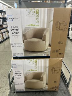 Mainstays Swivel Accent Chair, Taupe