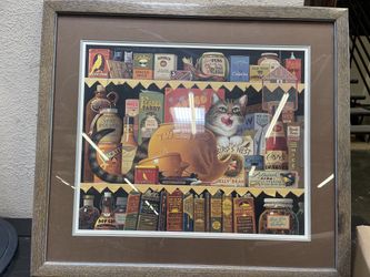 Charles Wysocki Ethel the Gourmet, framed and signed print