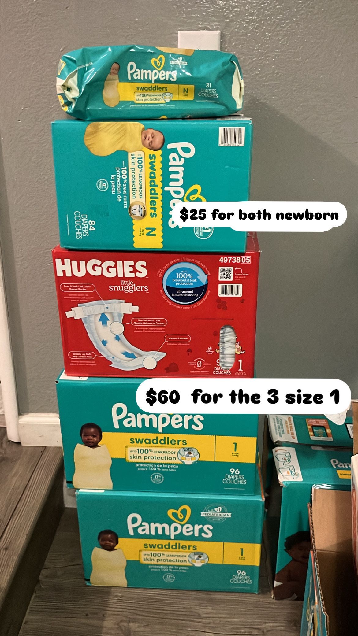 Baby Diaper Size 1 And Newborn