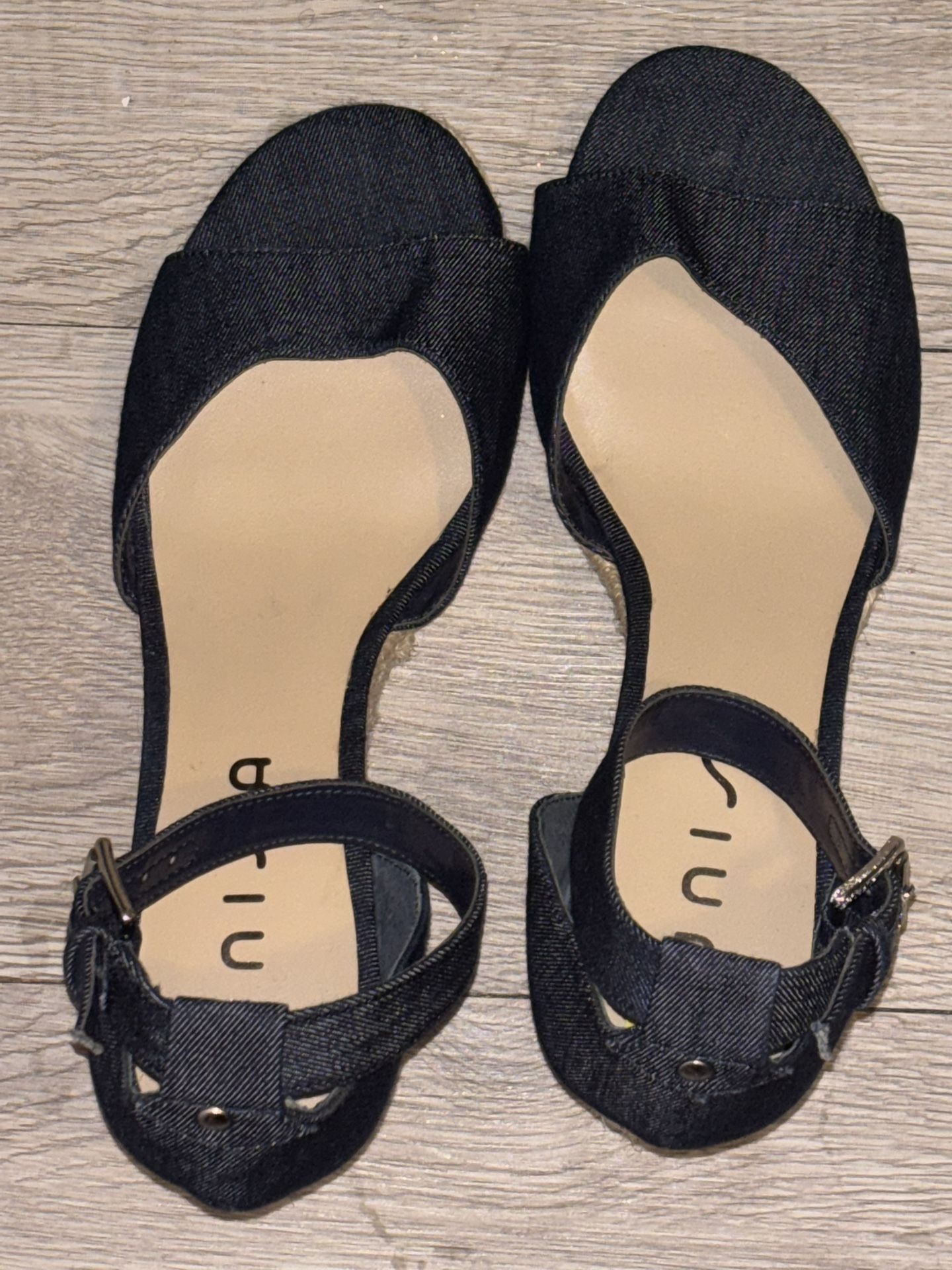 Denim Wedge Heel