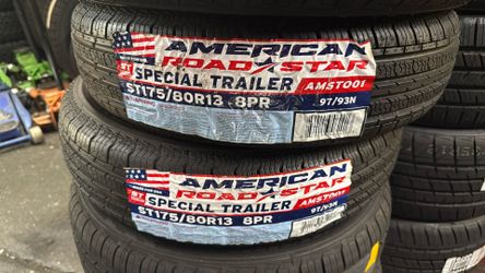 ST 175/80/13 trailer tires $75 each tire