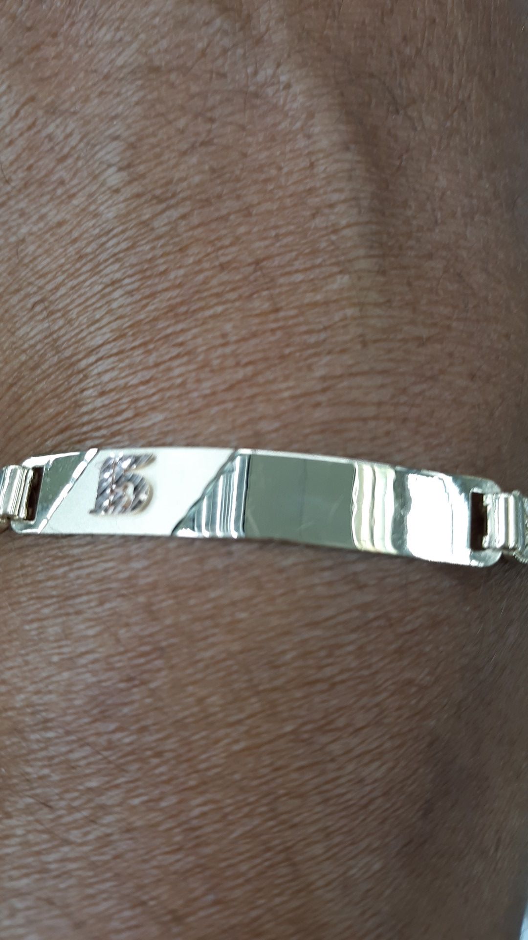 14k tricolor gold bracelet 15 años bracelet 8.1 grams,All Products : American Fashion Style Bags On Sale