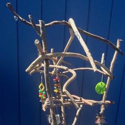 Small Bird Perch Tree … All Natural, All Curvy ..,  That New Hangout Spot For Mr Feathers ! Breeder Direct Low Prices !!