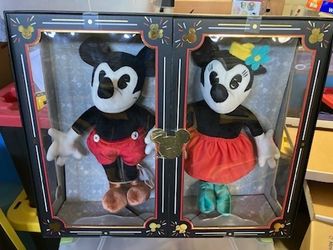 Disney Mickey & Minnie Mouse Plush Set Limited Release Dolls NEW
