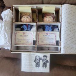 Vintage 1996 CABBAGE PATCH KIDS OLYMPIC PORCELAIN DOLLS CPK BY DANBURY MINT