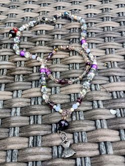 2 Piece Princess Necklace and Bracelet Set, Hand Crafted by Local Artisan