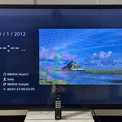 Sony 55” Bravia 1080p HDTV W/ Apple TV