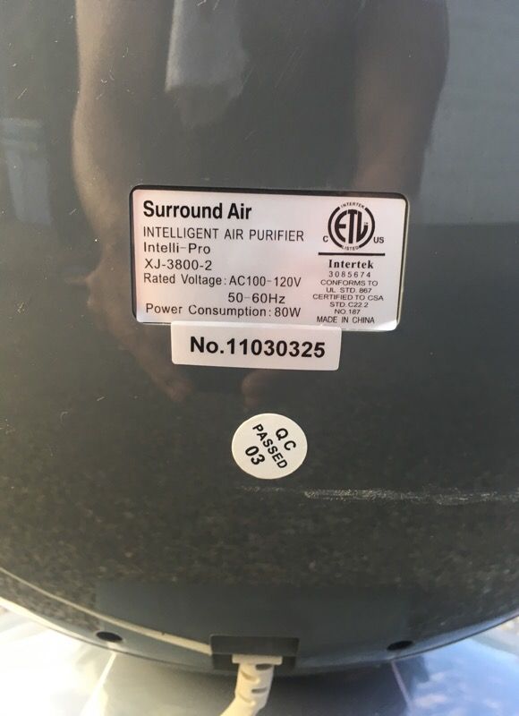 Surround Air Intelligent Purifier Intelli Pro Xj 3800 2 For Surround Air Intelligent Purifier Intelli Pro Xj 3800 2 For In On Wa Offerup