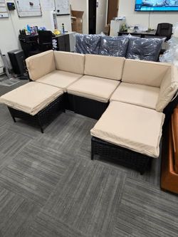 5 pieces patio sofa seats
