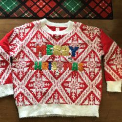 Merry Christmas Ugly Christmas Sweater For Women Size 1X(16W/18W)