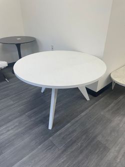 New Prouve Style Mid Century Dining Table 38”