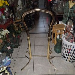VINTAGE BRASS METAL BLANKET AND OR JACKET RACK