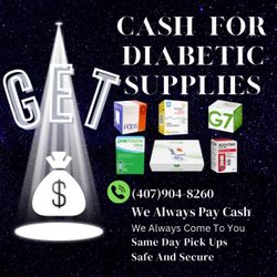 Cash For Your Diabetic Supply $20-$100.