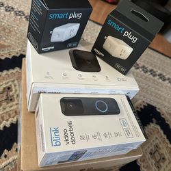 Amazon Echo Show 8, Blink Door Bell, Blink Outdoor Camera, Smart Plugs With Alexa
