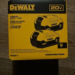 DEWALT Lithium Ion Battery 5AH 2 Pack 