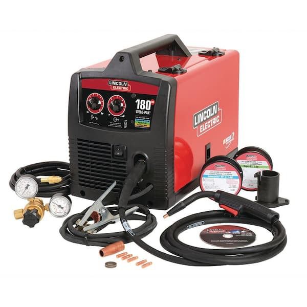 Lincoln Electric
Weld-Pak 180 Amp MIG Flux-Core Wire Feed Welder, 230V, Aluminum Welder with Spool Gun
