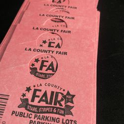 LA County Fair Parking Tickets 