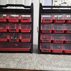 Red Storage Bin Organizers