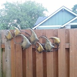 Fish Metal Art Wall Inside Or Outside Deco
